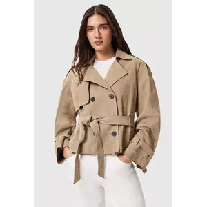 AllSaints geacă din piele întoarsă REED imagine