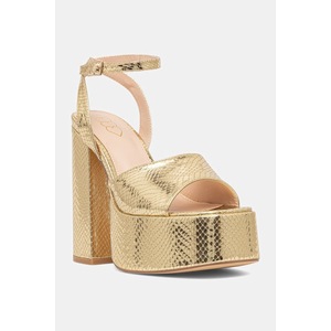 Koi Footwear sandale Shonen Gold Lizard Platform Heels imagine