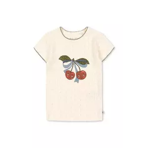 Konges Sløjd tricou de bumbac pentru copii MINNIE TEE GOTS imagine