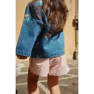 Konges Sløjd geacă de blugi pentru copii MAGOT SEQUIN DENIM JACKET GOTS imagine