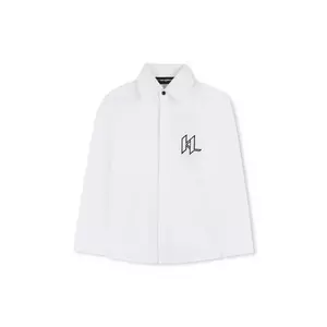 Karl Lagerfeld cămașă de bumbac pentru copii imagine