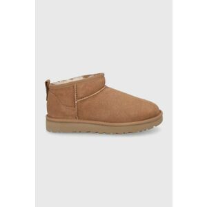 UGG cizme de zăpadă din piele întoarsă Classic Ultra Mini imagine