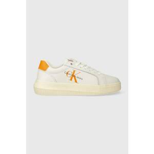 Calvin Klein Jeans sneakers din piele YW0YW00823 CHUNKY CUPSOLE MONOLOGO W imagine