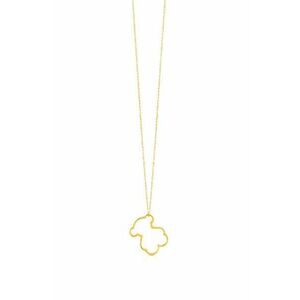 Tous colier placat cu aur PEND AU SILHOUETTE BEAR imagine