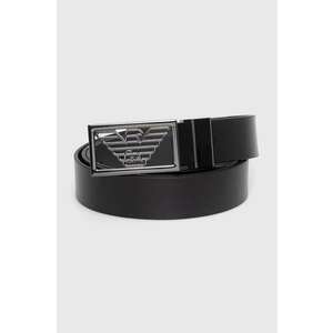 Emporio Armani curea de piele cu doua fete imagine
