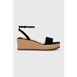Lauren Ralph Lauren sandale din piele întoarsă Leona imagine