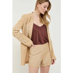 Twinset pantaloni scurti din in imagine