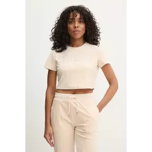 Guess tricou din velur COUTURE imagine