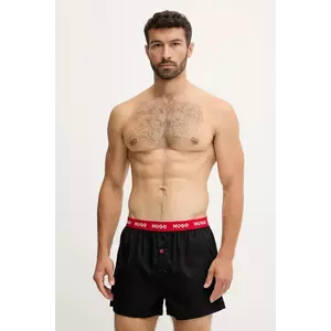 HUGO boxeri de bumbac 3-pack WOVEN BOXER TRIPLET imagine