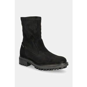 Calvin Klein cizme din piele intoarsa FLAT SOCK BOOT SUE MIX imagine