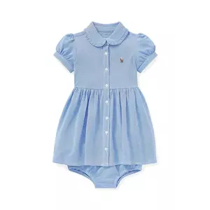 Polo Ralph Lauren rochie din bumbac pentru bebeluși imagine
