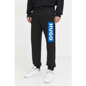 HUGO Blue pantaloni de trening din bumbac Nuram imagine