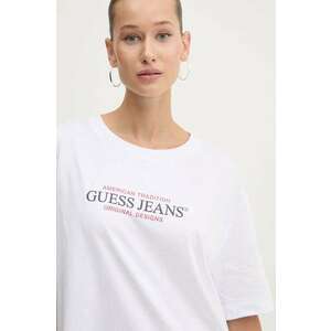 Guess Jeans tricou din bumbac imagine