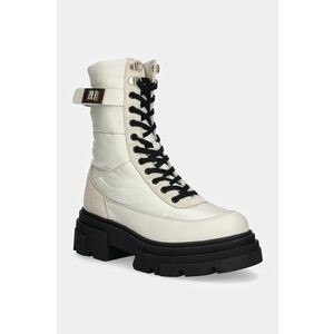 Tommy Hilfiger botine BIKER LEATHER MIX LACE-UP imagine