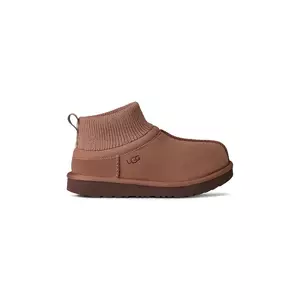 UGG cizme de zăpadă din piele întoarsă KIDS' CLASSIC ULTRA STRETCH CUFF imagine