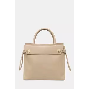 Guess geantă de piele BIANCA imagine