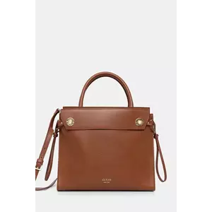 Guess geantă de piele BIANCA imagine