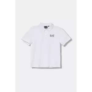 EA7 Emporio Armani tricouri polo din bumbac pentru copii imagine