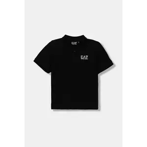 EA7 Emporio Armani tricouri polo din bumbac pentru copii imagine