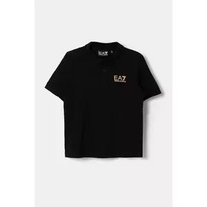 EA7 Emporio Armani tricouri polo din bumbac pentru copii imagine
