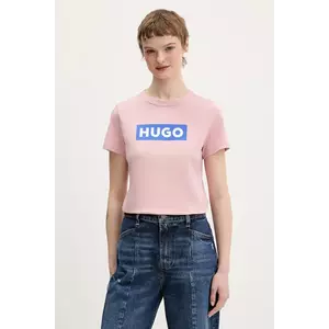 Hugo Blue tricou din bumbac Classic Tee_B imagine