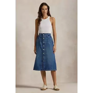 Polo Ralph Lauren fusta din bumbac denim imagine