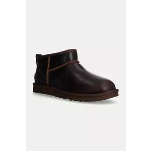 UGG bocanci de piele Classic Ultra Mini Lthr Regen imagine