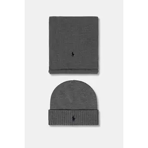 Polo Ralph Lauren căciulă și fular din lână imagine