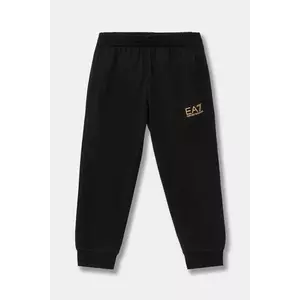 EA7 Emporio Armani pantaloni de trening din bumbac pentru copii imagine