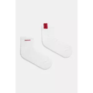 HUGO ciorapi de bumbac 2-pack 2P SH WOVEN LABEL CC imagine