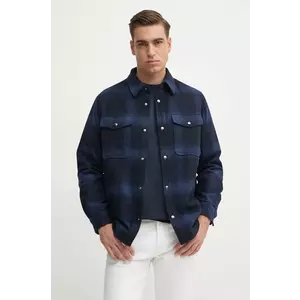 Tommy Hilfiger jachetă de cămașă din lână imagine