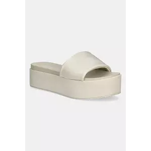 Calvin Klein Jeans papuci FLATFORM SANDAL SLIDE IN NYLON imagine