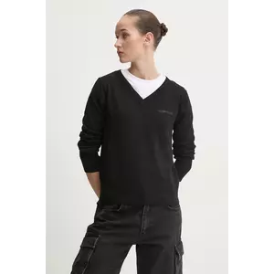 Guess Jeans pulover din amestec de mătase imagine