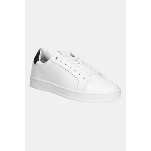 Calvin Klein sneakers din piele LOW TOP LACE UP WOVEN imagine