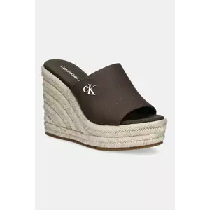 Calvin Klein Jeans papuci WEDGE ROPE SLIDE MG imagine
