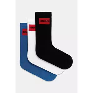 HUGO șosete 3-pack 3P QS RIB LABEL CC imagine