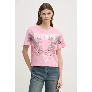 Guess tricou din bumbac imagine