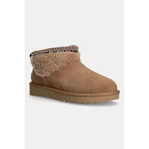 UGG cizme de zăpadă din piele întoarsă Classic Ultra Mini Maxi Curly imagine