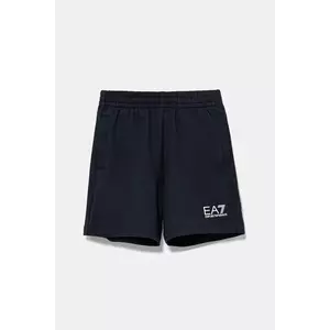 EA7 Emporio Armani pantaloni scurți din bumbac pentru copii imagine