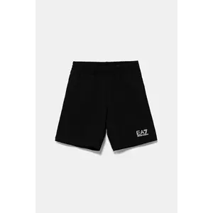 EA7 Emporio Armani pantaloni scurți din bumbac pentru copii imagine