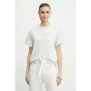 Twinset tricou din bumbac imagine