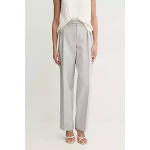 Twinset pantaloni din amestec de in imagine