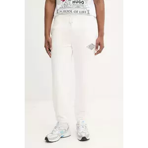 HUGO pantaloni de trening din bumbac imagine