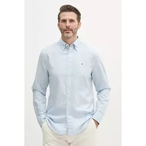 Tommy Hilfiger cămașă din amestec de in imagine