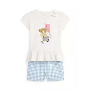 Polo Ralph Lauren compleu de bumbac pentru bebeluși imagine