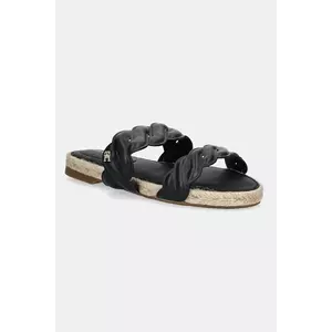 Tommy Hilfiger slapi de piele LEATHER ROPE ESPADRILLE MULE imagine