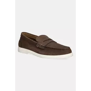 Tommy Hilfiger mocasini din nubuc TOMMY HILFIGER NUBUCK P LOAFER imagine