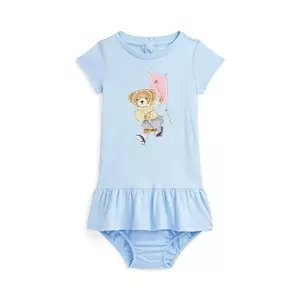 Polo Ralph Lauren rochie din bumbac pentru bebeluși imagine