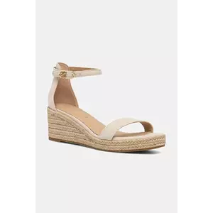 Tommy Hilfiger sandale din piele intoarsa SUEDE ANKLE MID WEDGE ESPADRILLE imagine
