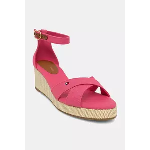 Tommy Hilfiger sandale FLAG CRISS-CROS MID WEDGE ESPAD imagine